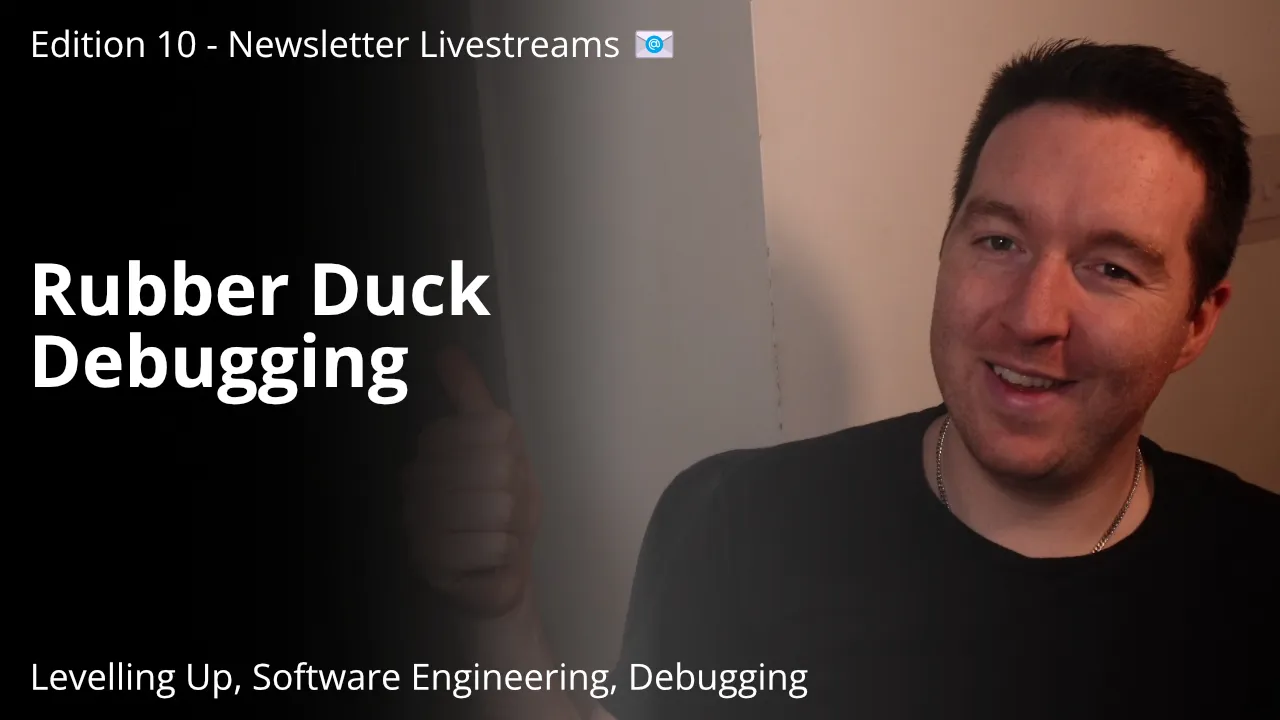 If you're not feeling embarrassed while talking to the duck then you're covering up your lack of understanding with technical lingo. Simplify.