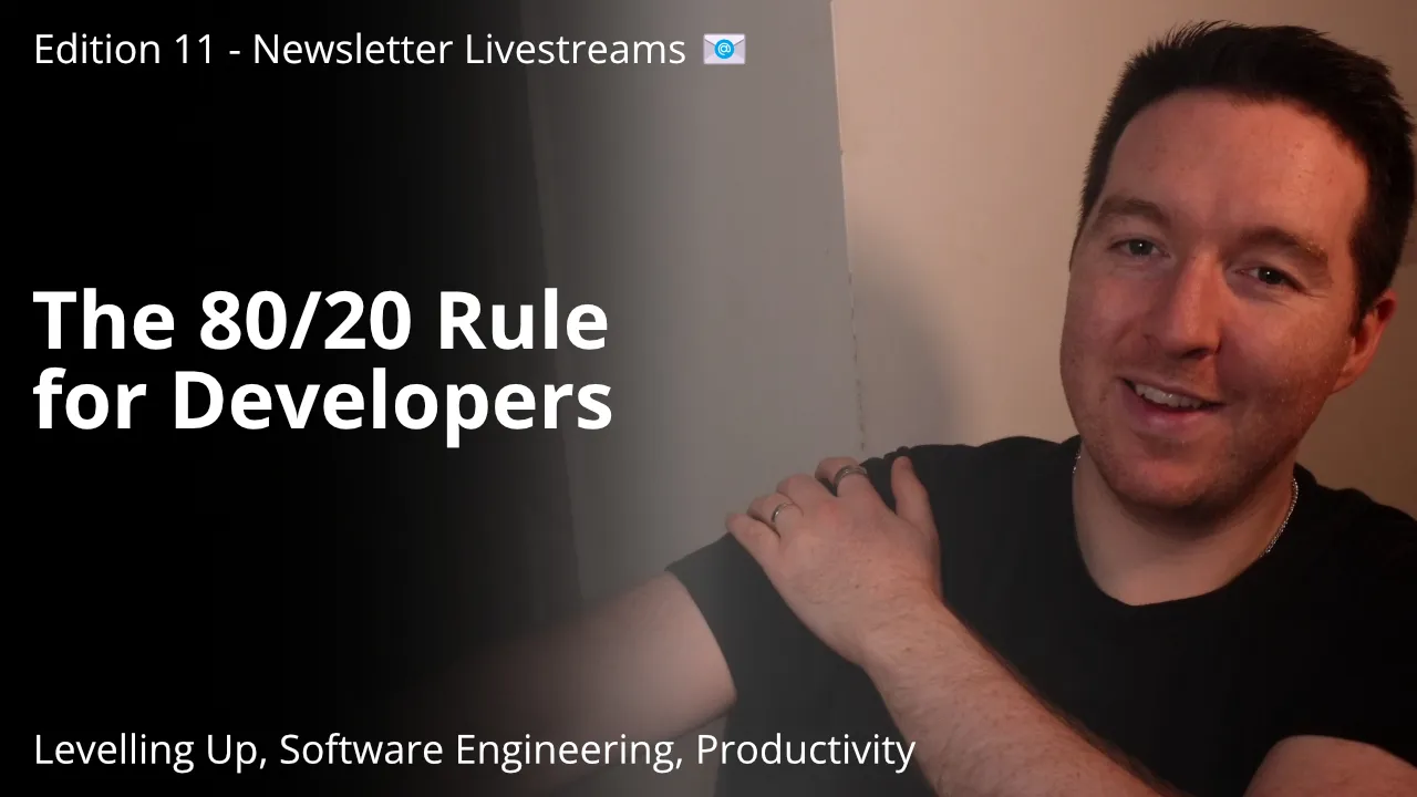 Most engineers get sucked into the tinkering blackhole, focusing on the 80% that doesn't matter. Great engineers identify the 20% that matters and focus 80% of their time and energy on that.